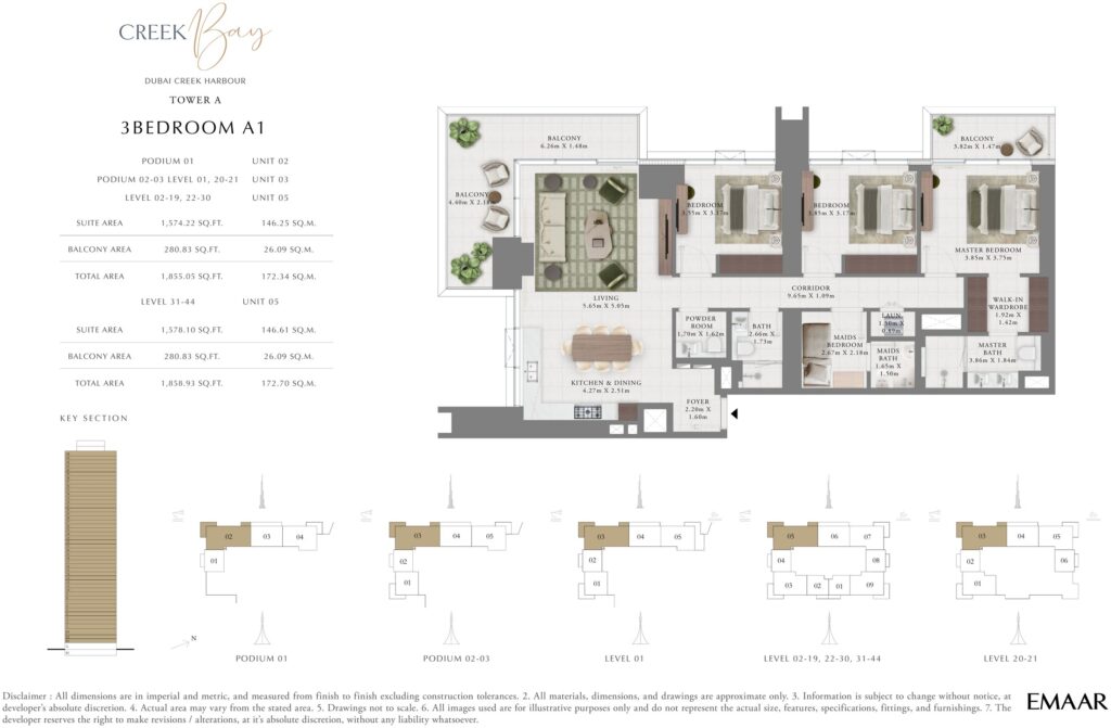 Creek Bay - Floorplans - 3 Bedroom A1