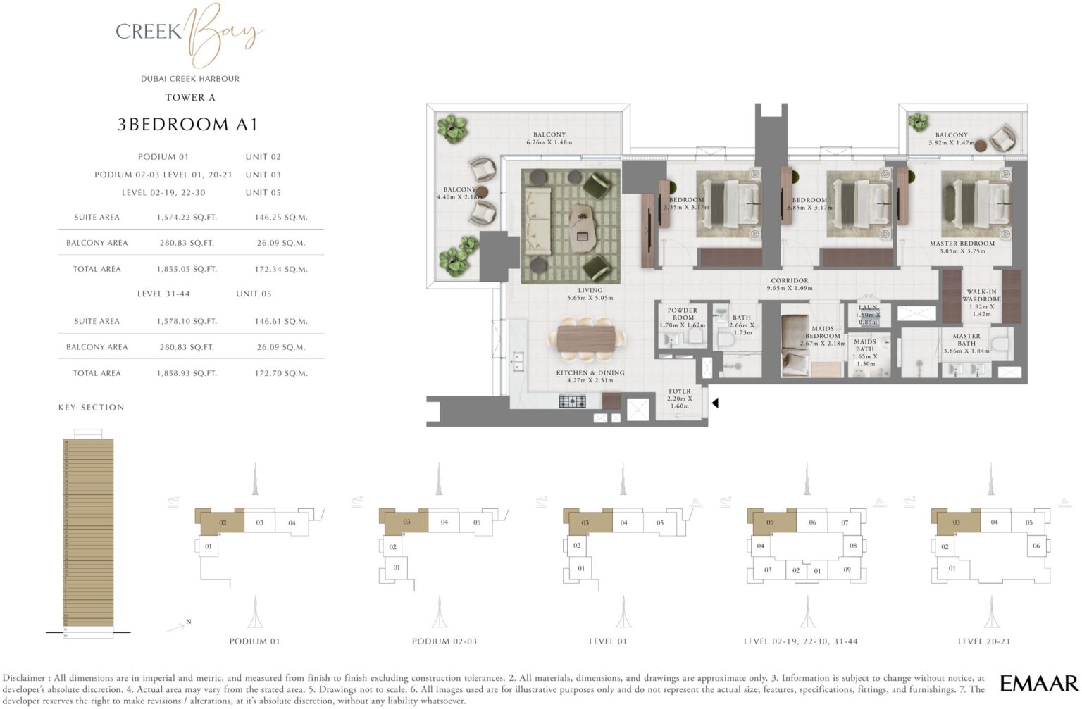 Creek Bay - Floorplans - 3 Bedroom A1