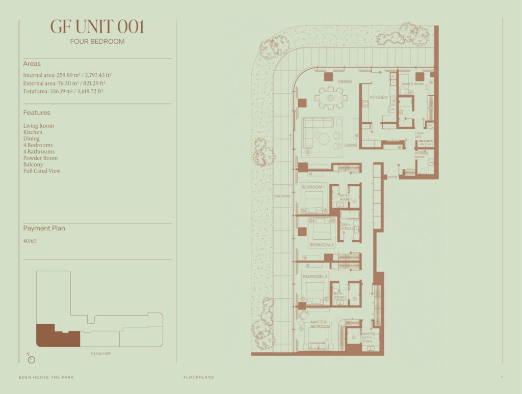 Eden House The Park - Floorplan - 4 Bedroom