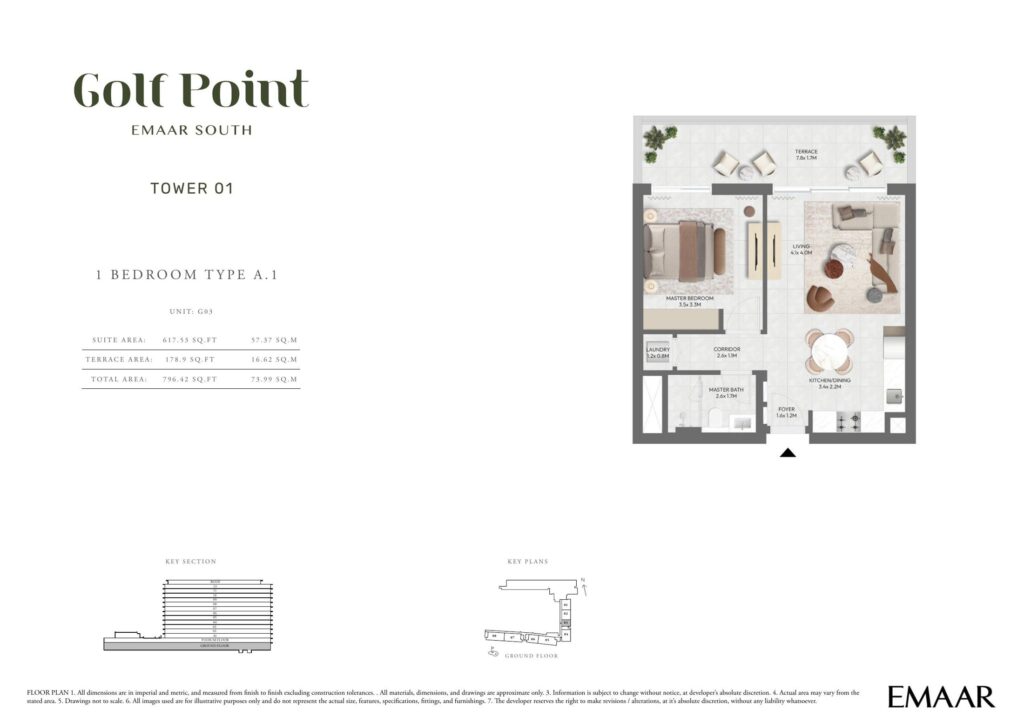 Golf Point - Floorplans - 1 Bedroom