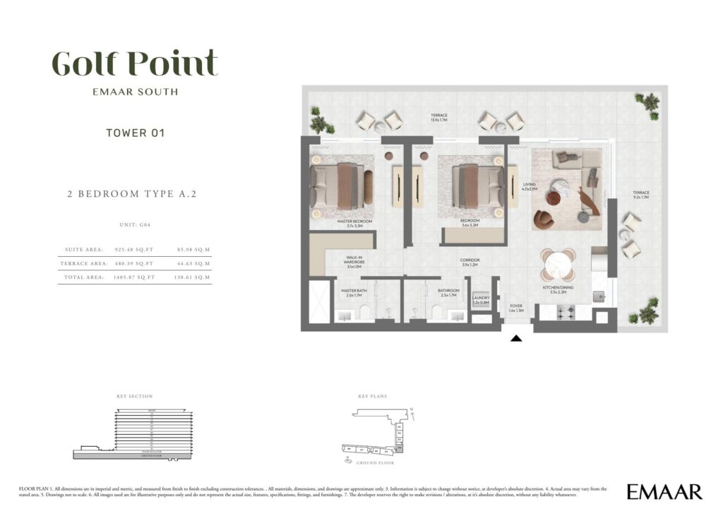 Golf Point - Floorplans - 2 Bedroom