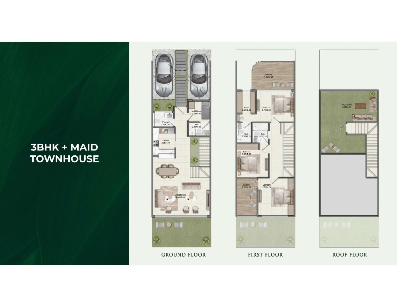 Greenz - Floorplans - 3.5 Bedroom Townhouse