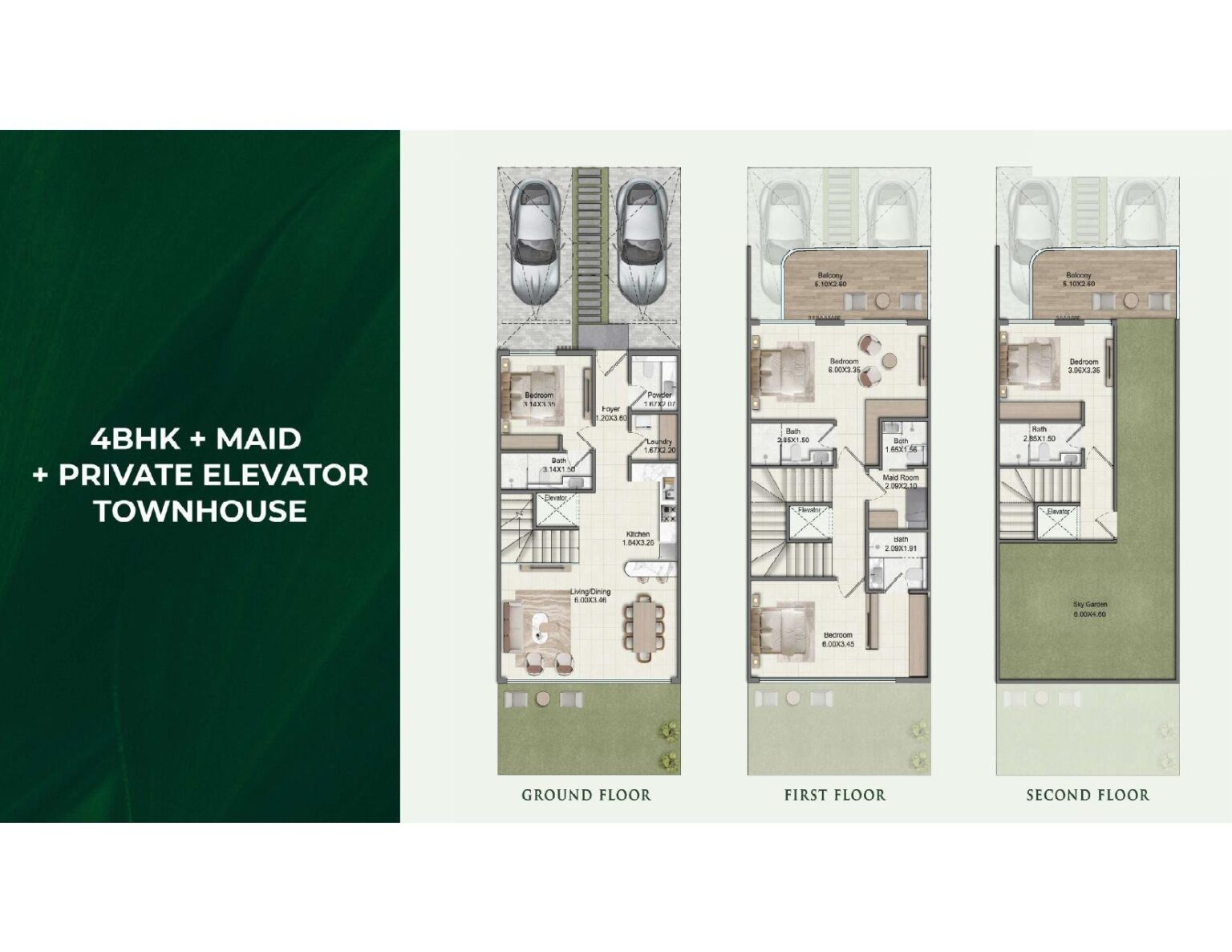 Greenz - Floorplans - 4.5 Bedroom Townhouse