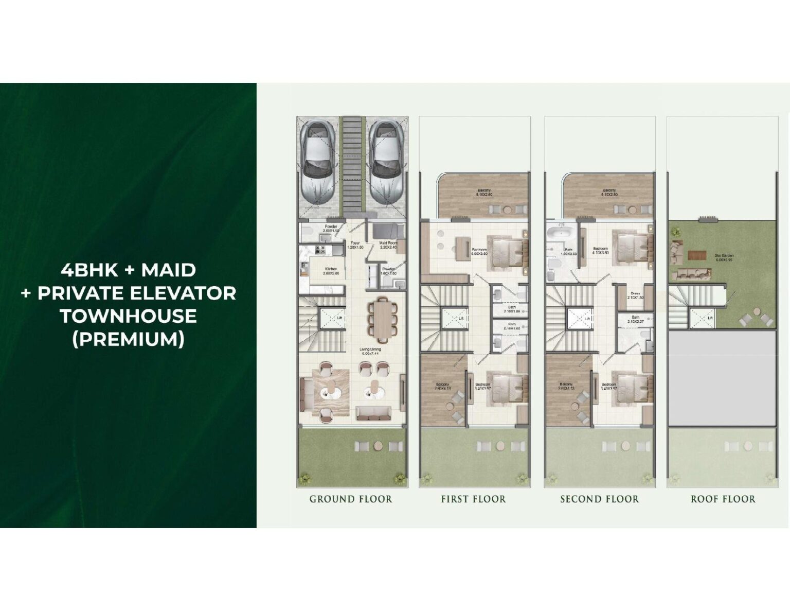 Greenz - Floorplans - 4.5 Bedroom Townhouse (2)