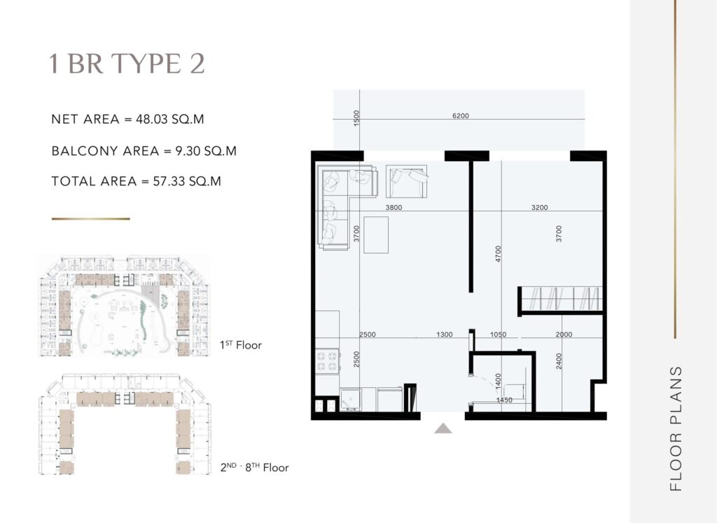 Laya Heights - Floorplans - 1 Bedroom (2)