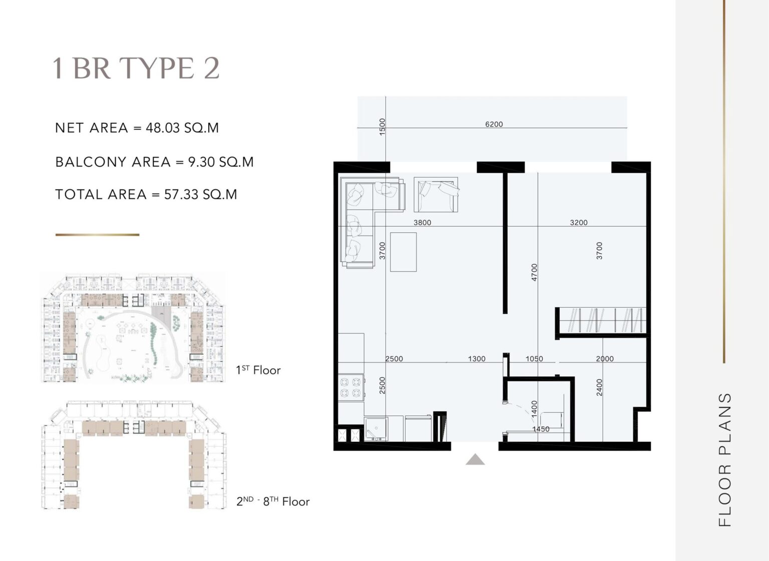 Laya Heights - Floorplans - 1 Bedroom (2)