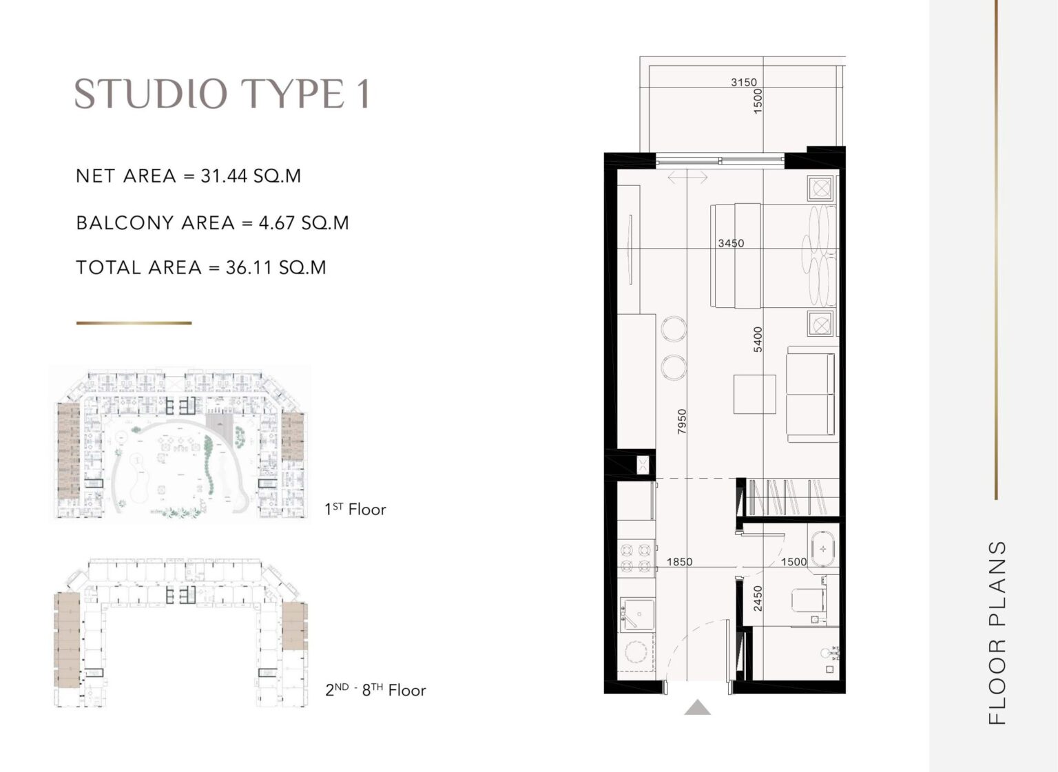 Laya Heights - Floorplans - Studio (1)