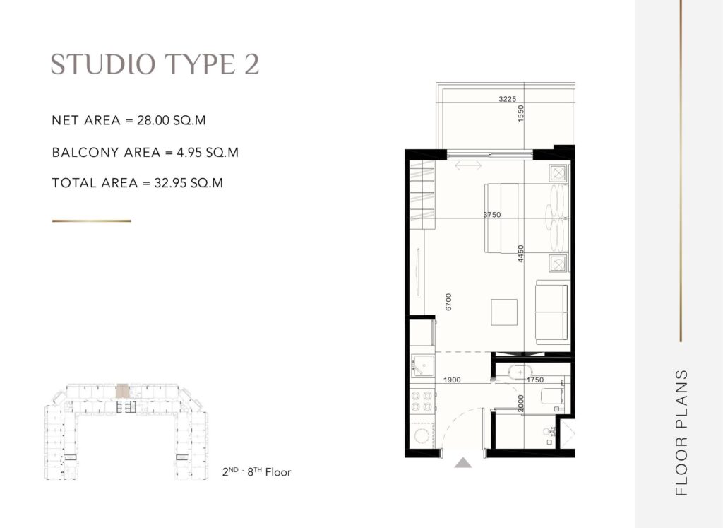 Laya Heights - Floorplans - Studio (2)