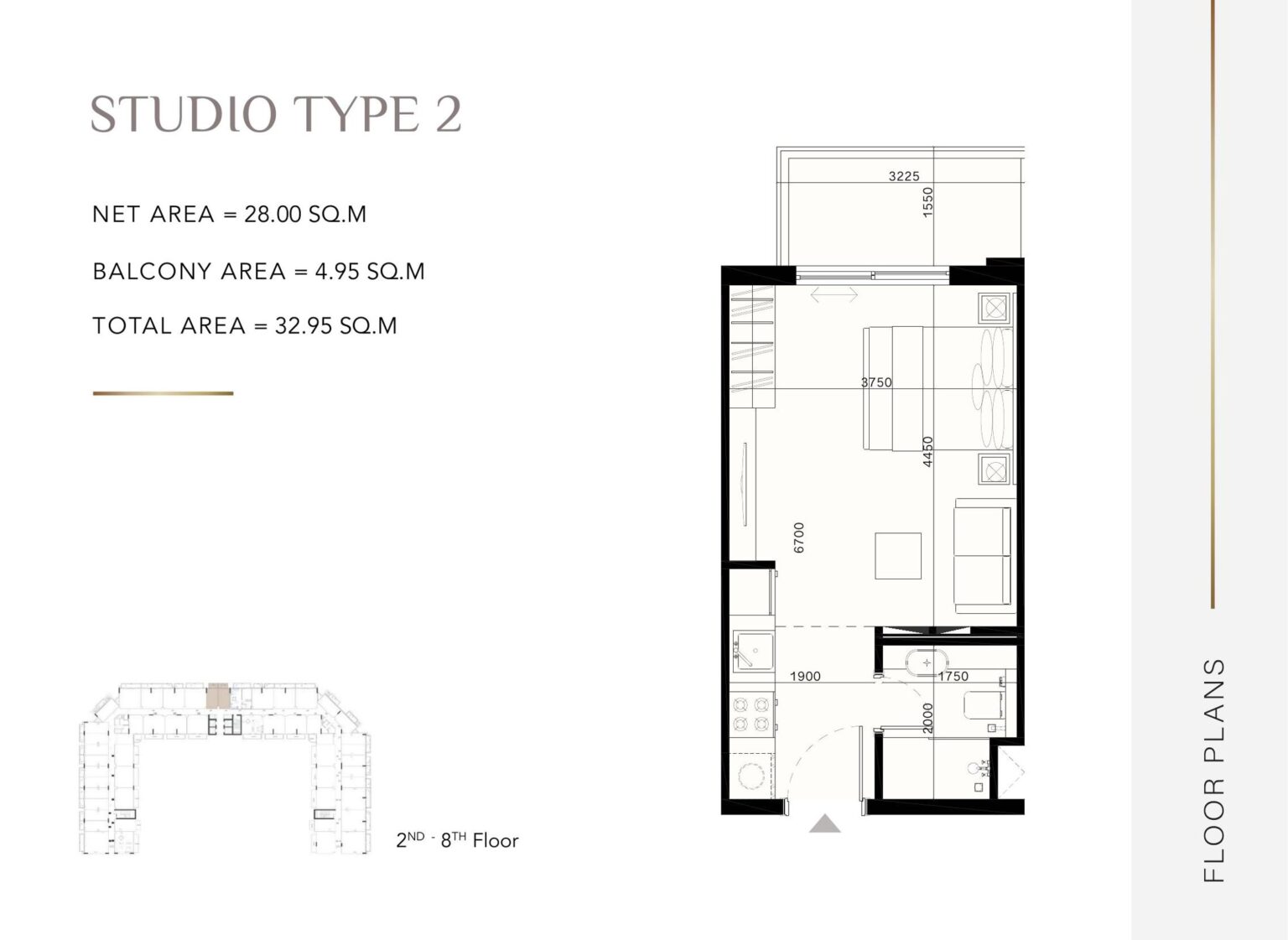 Laya Heights - Floorplans - Studio (2)