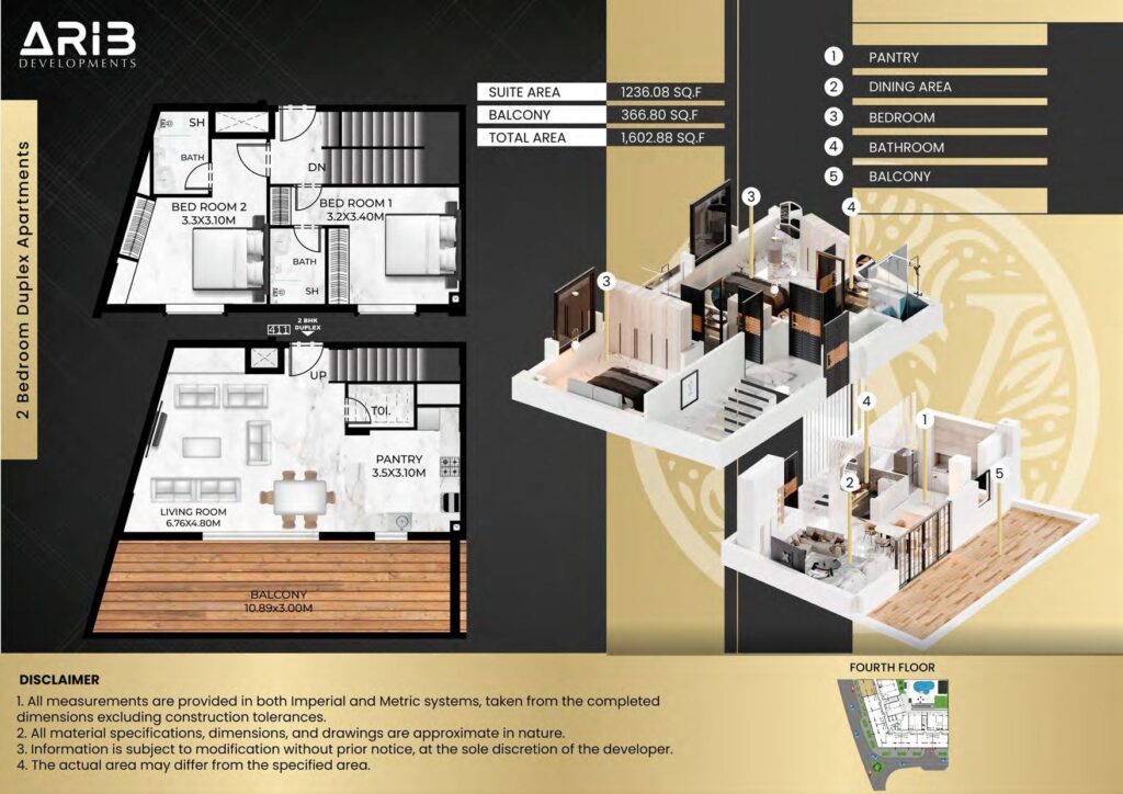 Lumina Vista - Floorplans - 2 Bedroom Duplex