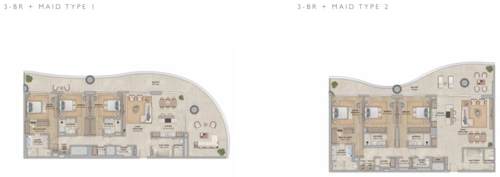 Mamsha Palm - Floorplans - 3.5 Bedroom
