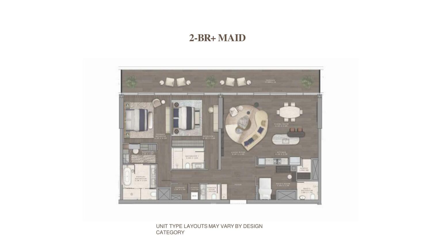 Mandarin Oriental Residences - Floorplans - 2 Bedroom