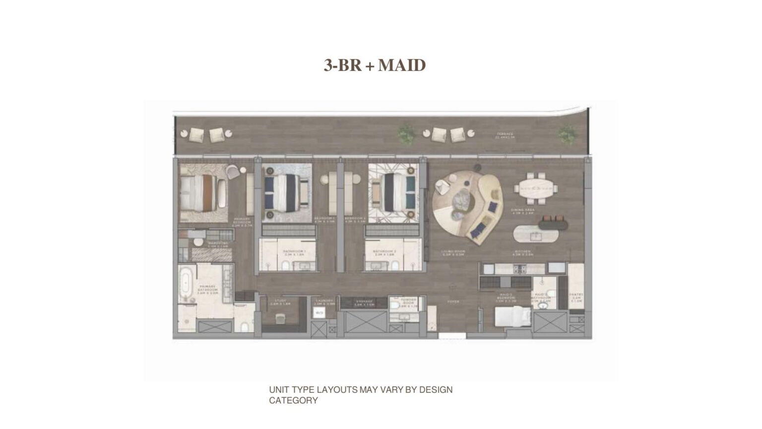 Mandarin Oriental Residences - Floorplans - 3 Bedroom