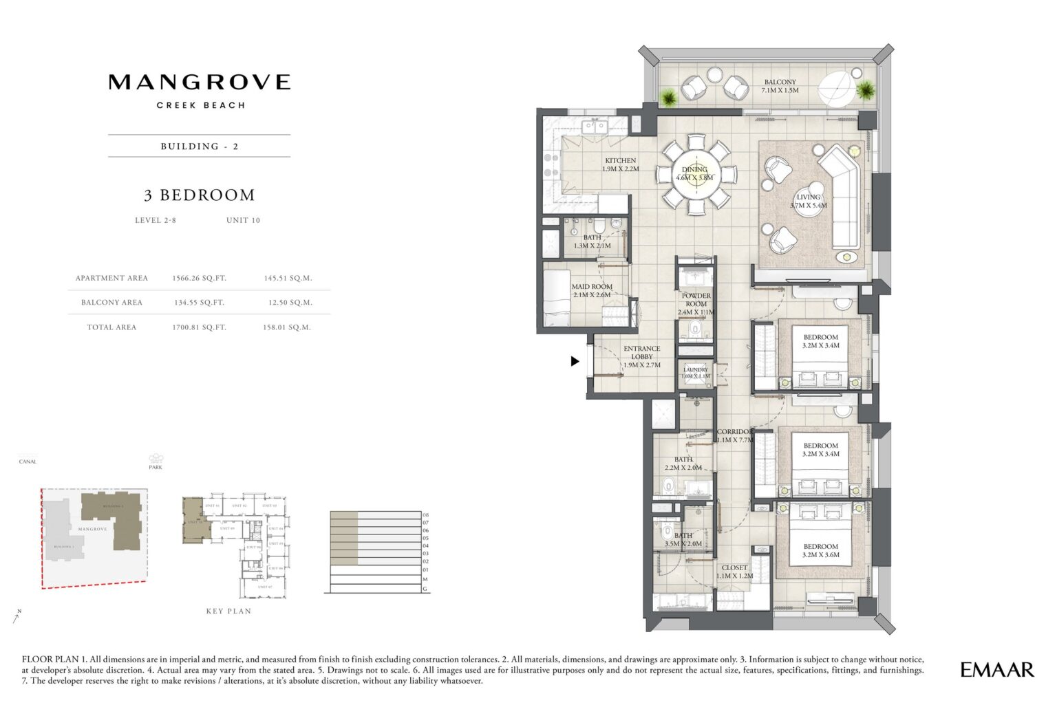 Mangrove at Creek Beach - Floorplans - 3 Bedroom