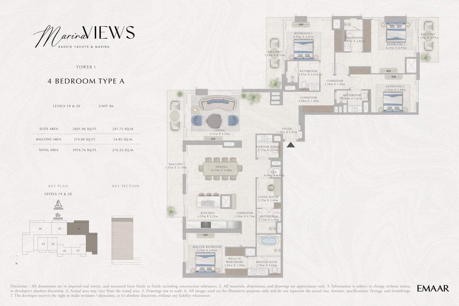 Marina Views - Floorplans - 4 Bedroom
