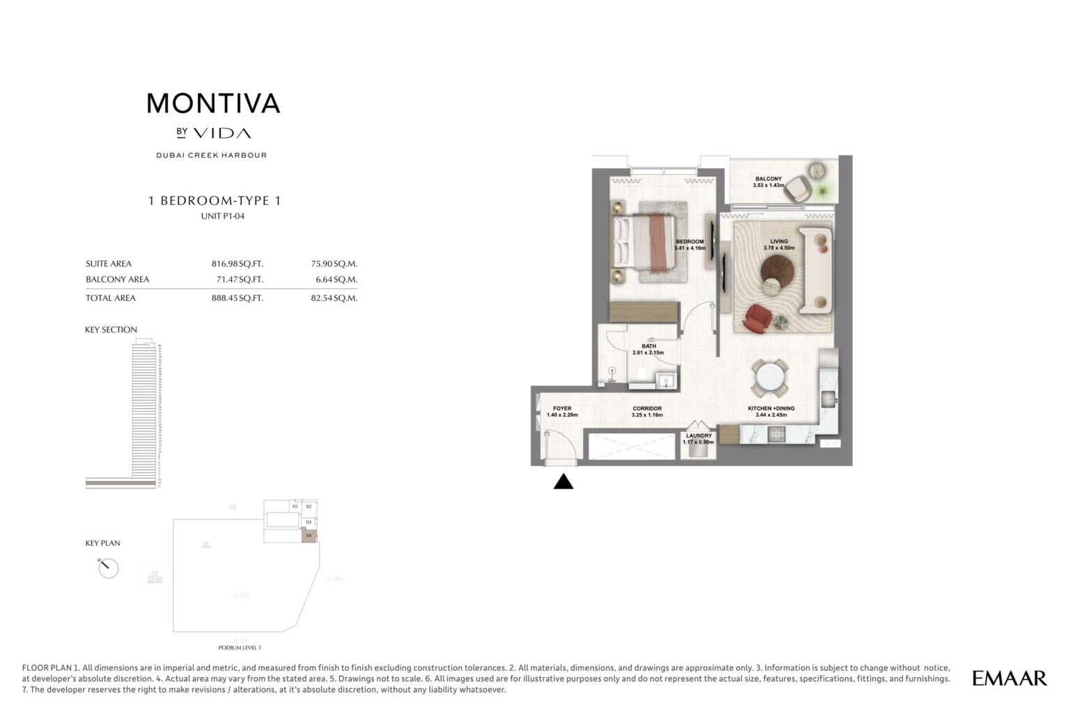Montiva by Vida - Floorplans - 1 Bedroom
