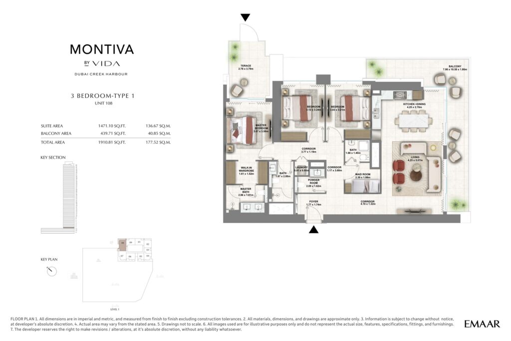 Montiva by Vida - Floorplans - 3 Bedroom