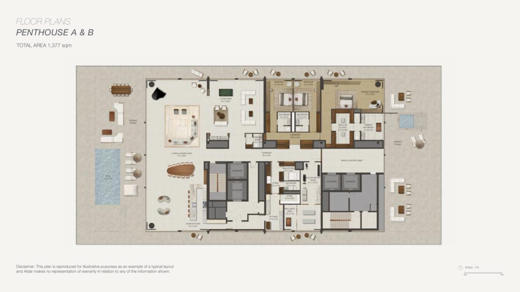 Nobu Residences Abu Dhabi - Floorplans - Penthouse