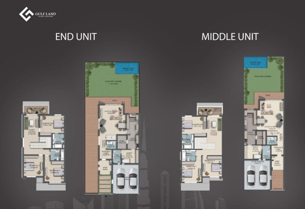 Paradise Hills - Floorplans - 3 Bedroom Townhouse