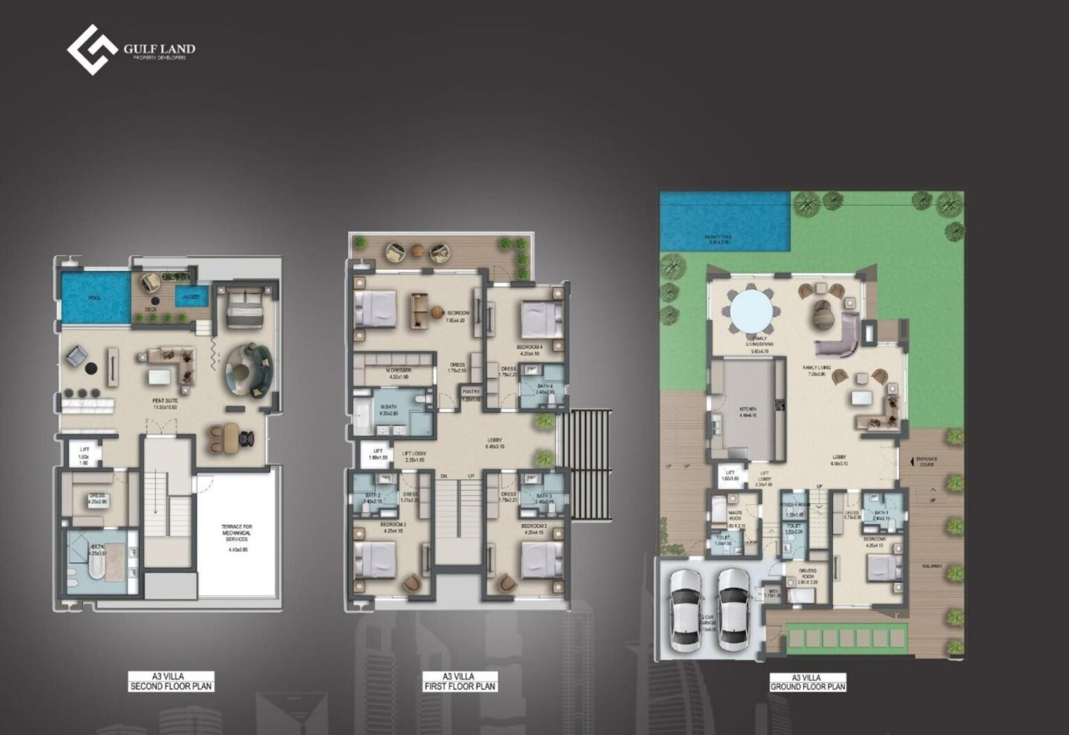 Paradise Hills - Floorplans - 6 Bedroom Villa