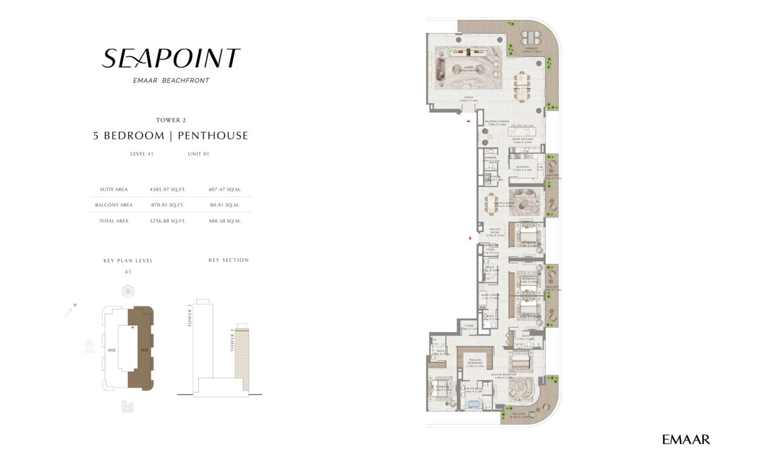 Seapoint - Floorplan 4 bedroom
