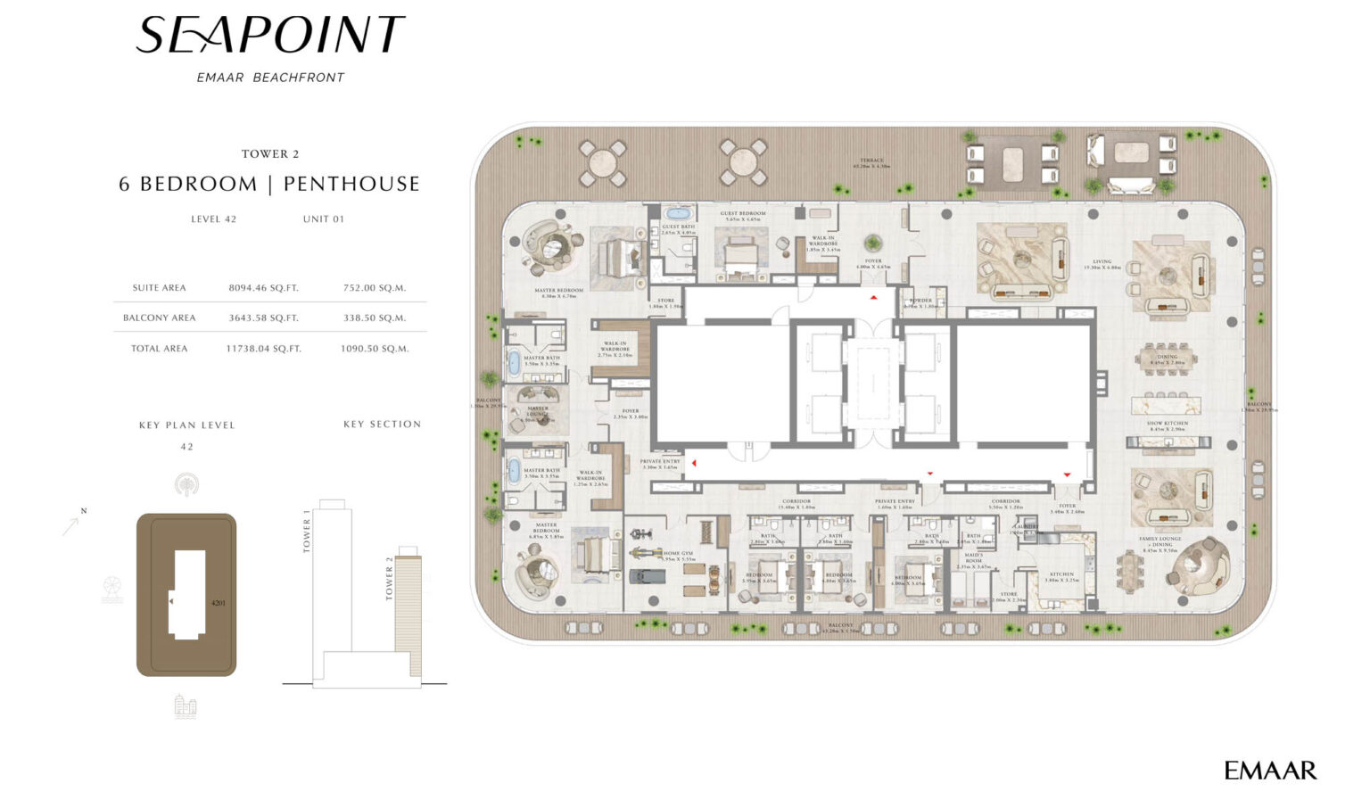 Seapoint - Floorplan Penthouse