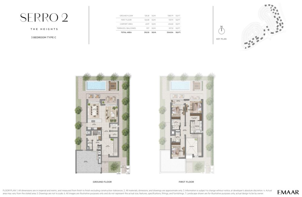 Serro 2 - Floorplans - 3 Bedroom Villa Type C
