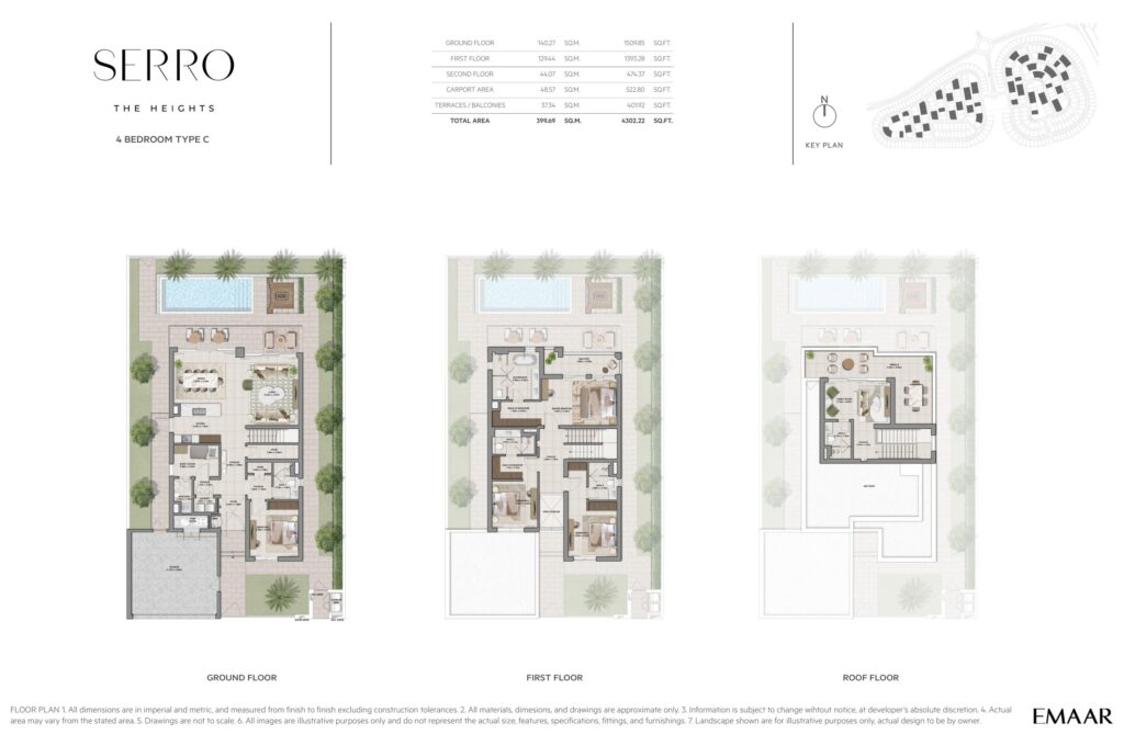 Serro - Floorplans - 4 Bedroom Villa Type C