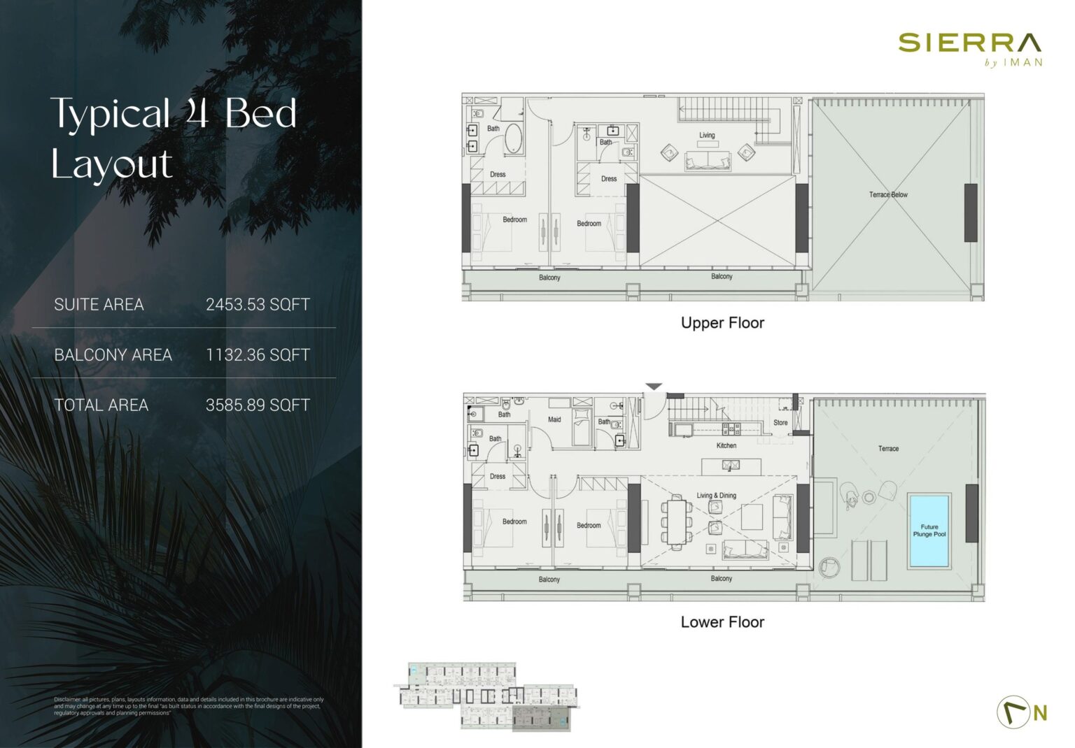 Sierra by Iman - Floorplans - 4 Bedroom Duplex (1)