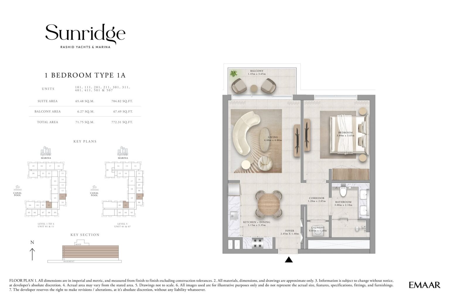Sunridge - Floorplans - 1 Bedroom
