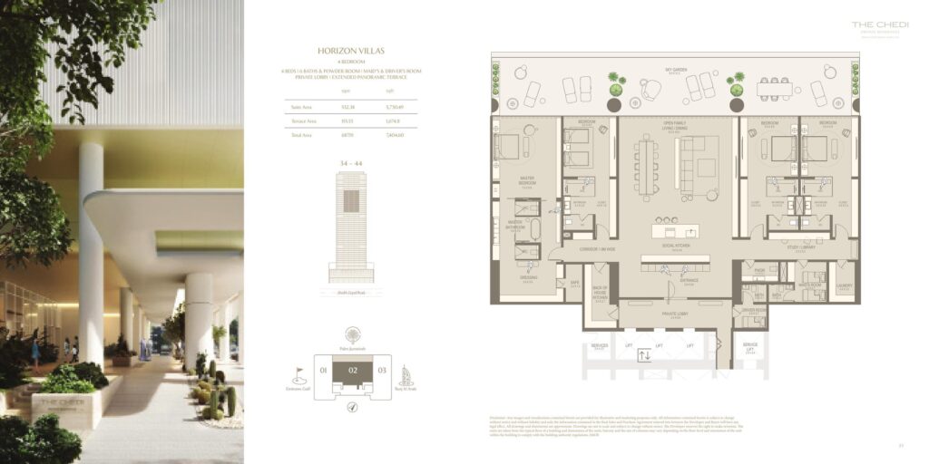 The Chedi Private Residences - Floorplans - 4 Bedroom