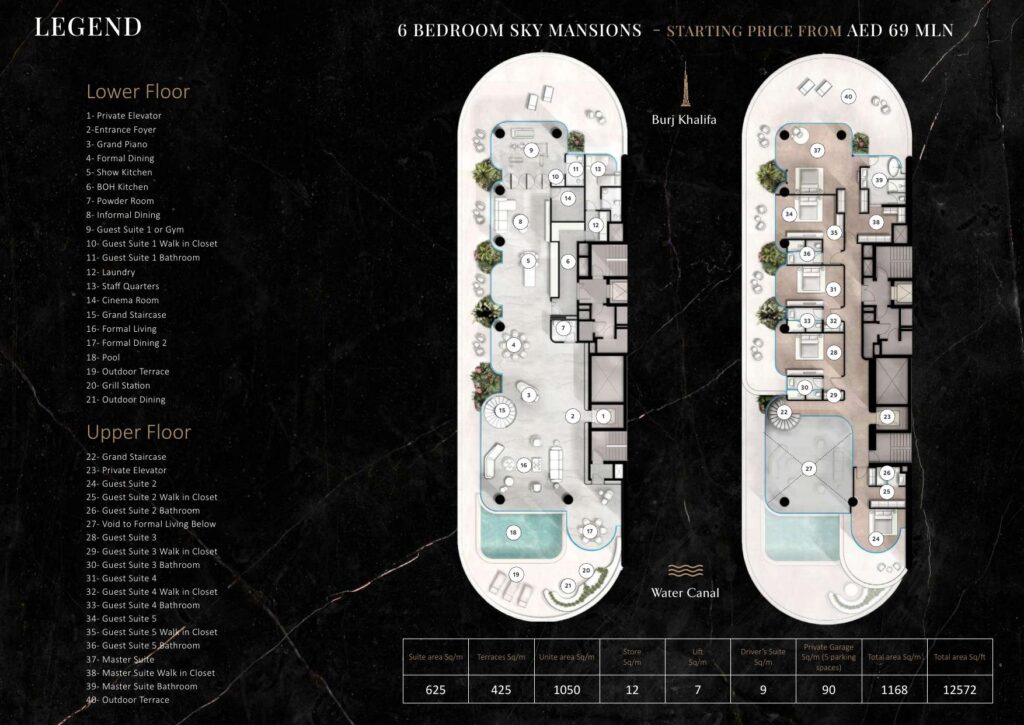 The Rings - Floorplans - 6 Bedroom Sky Mansion