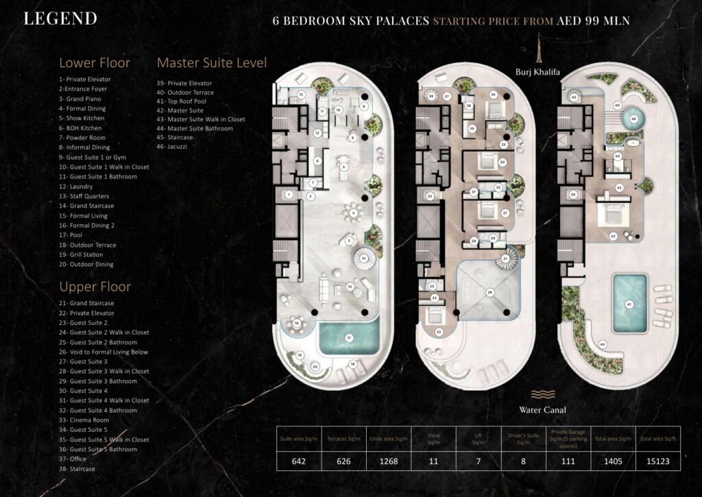 The Rings - Floorplans - 6 Bedroom Sky Palace
