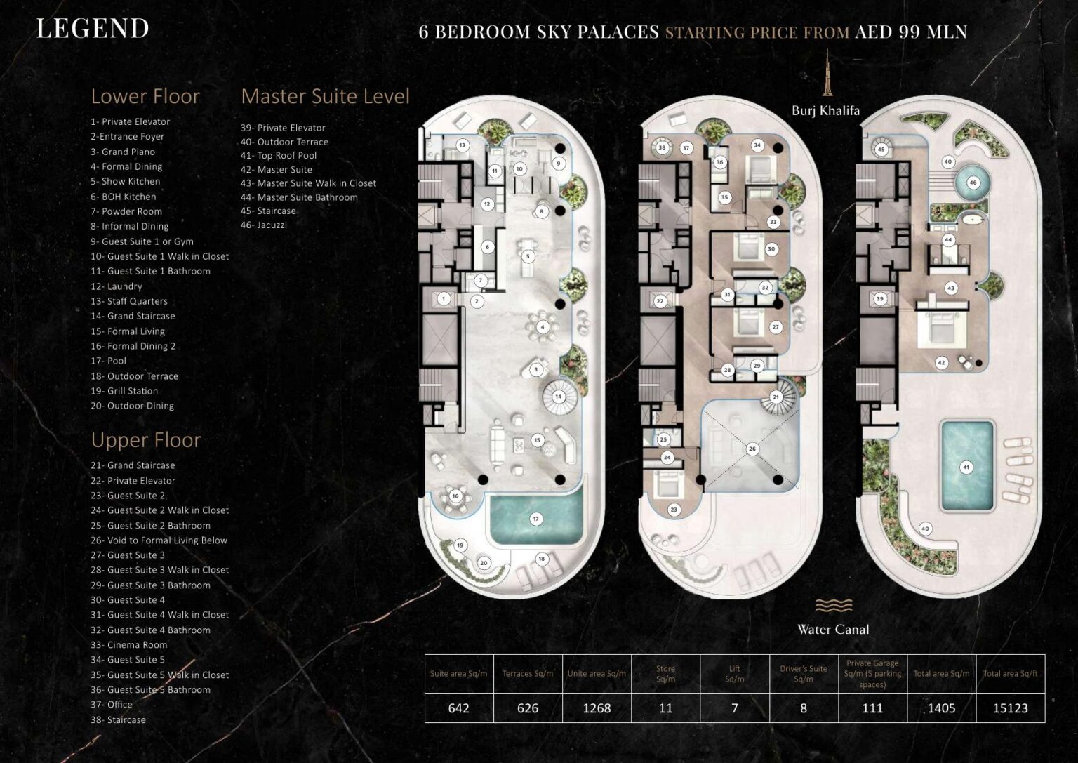 The Rings - Floorplans - 6 Bedroom Sky Palace