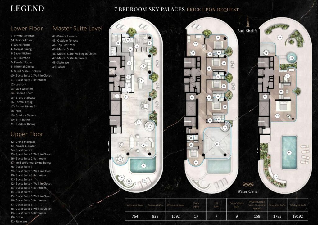 The Rings - Floorplans - 7 Bedroom Sky Palace
