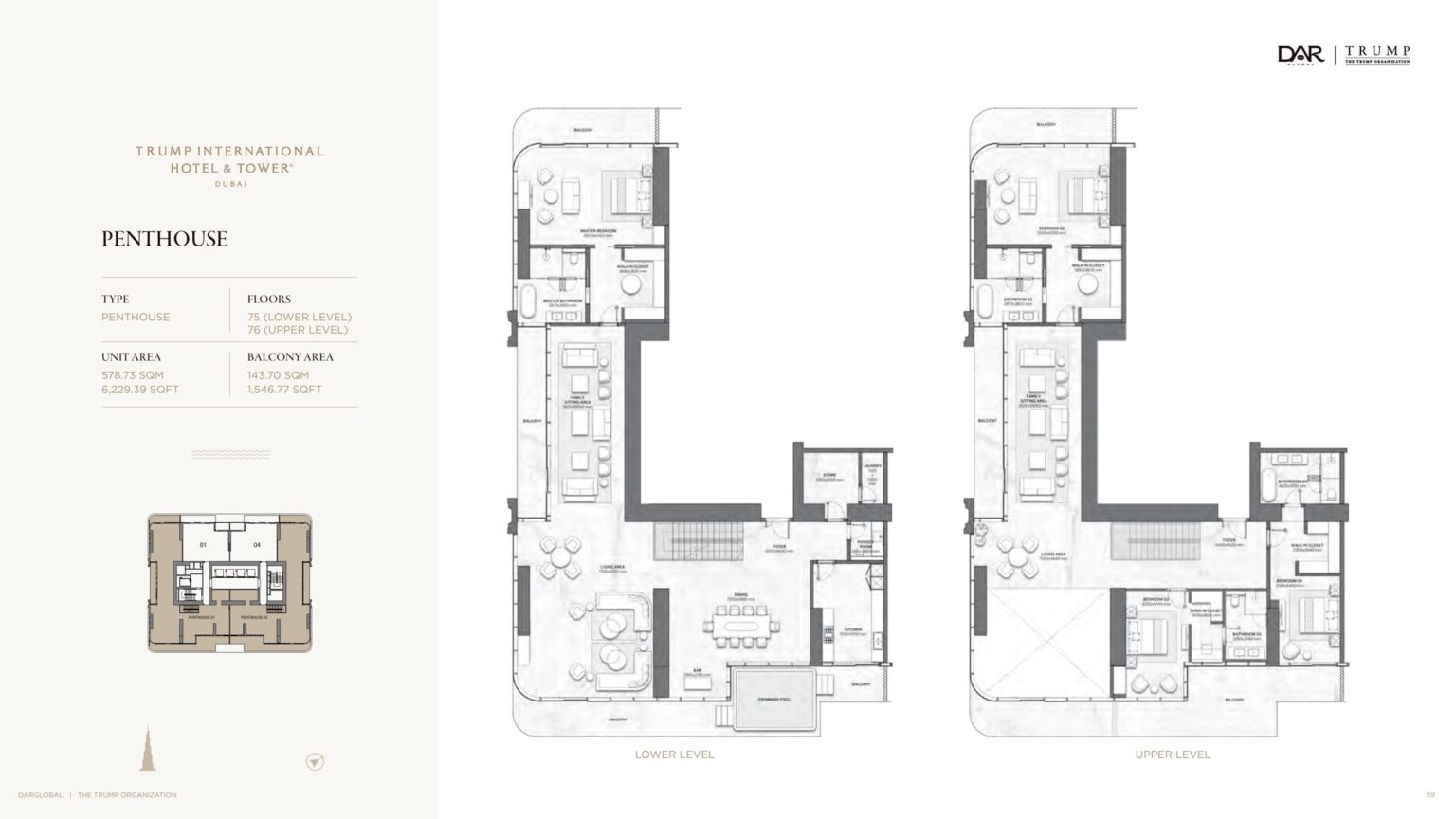 Trump International Hotel and Tower - Floorplans - Penthouse