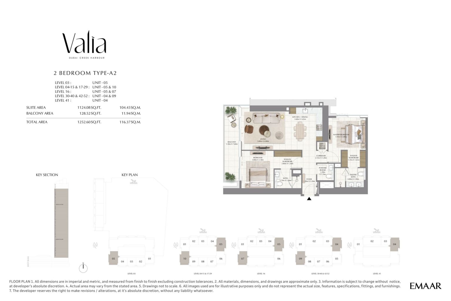 Valia - Floorplans - 2 Bedroom Type A2