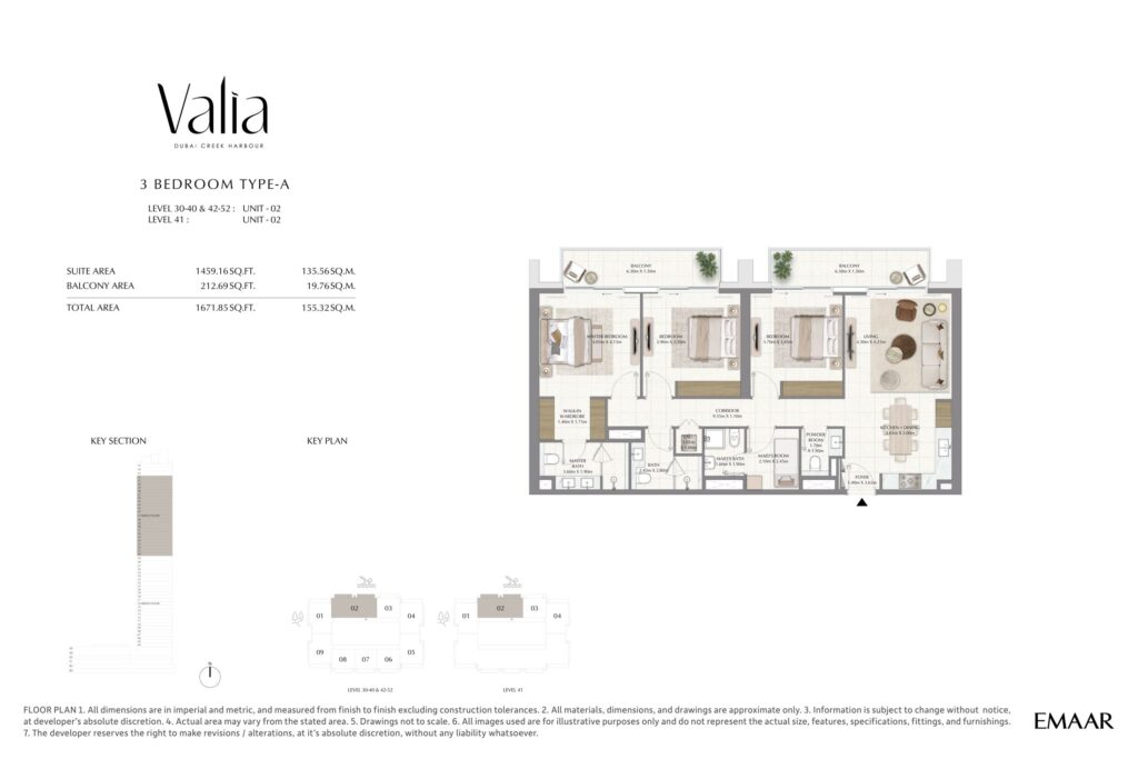 Valia - Floorplans - 3 Bedroom Type A