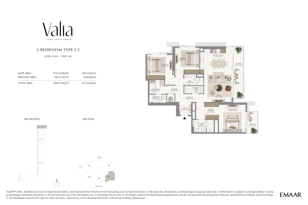 Valia - Floorplans - 3 Bedroom Type C2