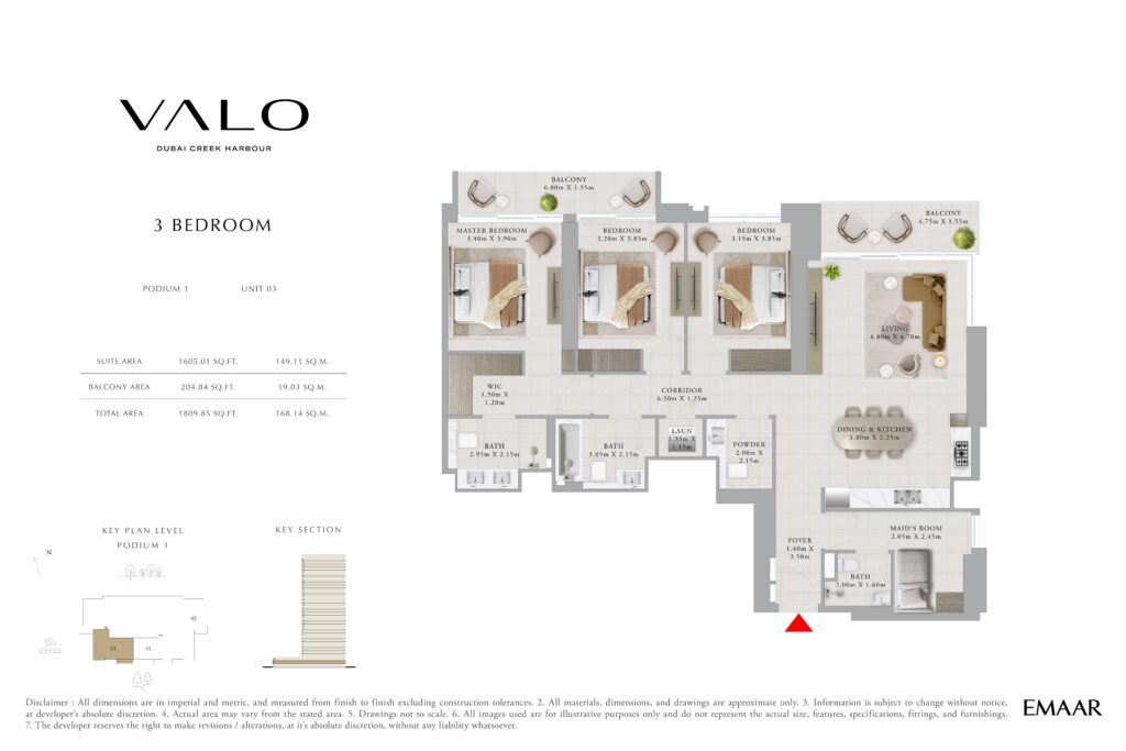 Valo - Floorplan - 3 Bedroom