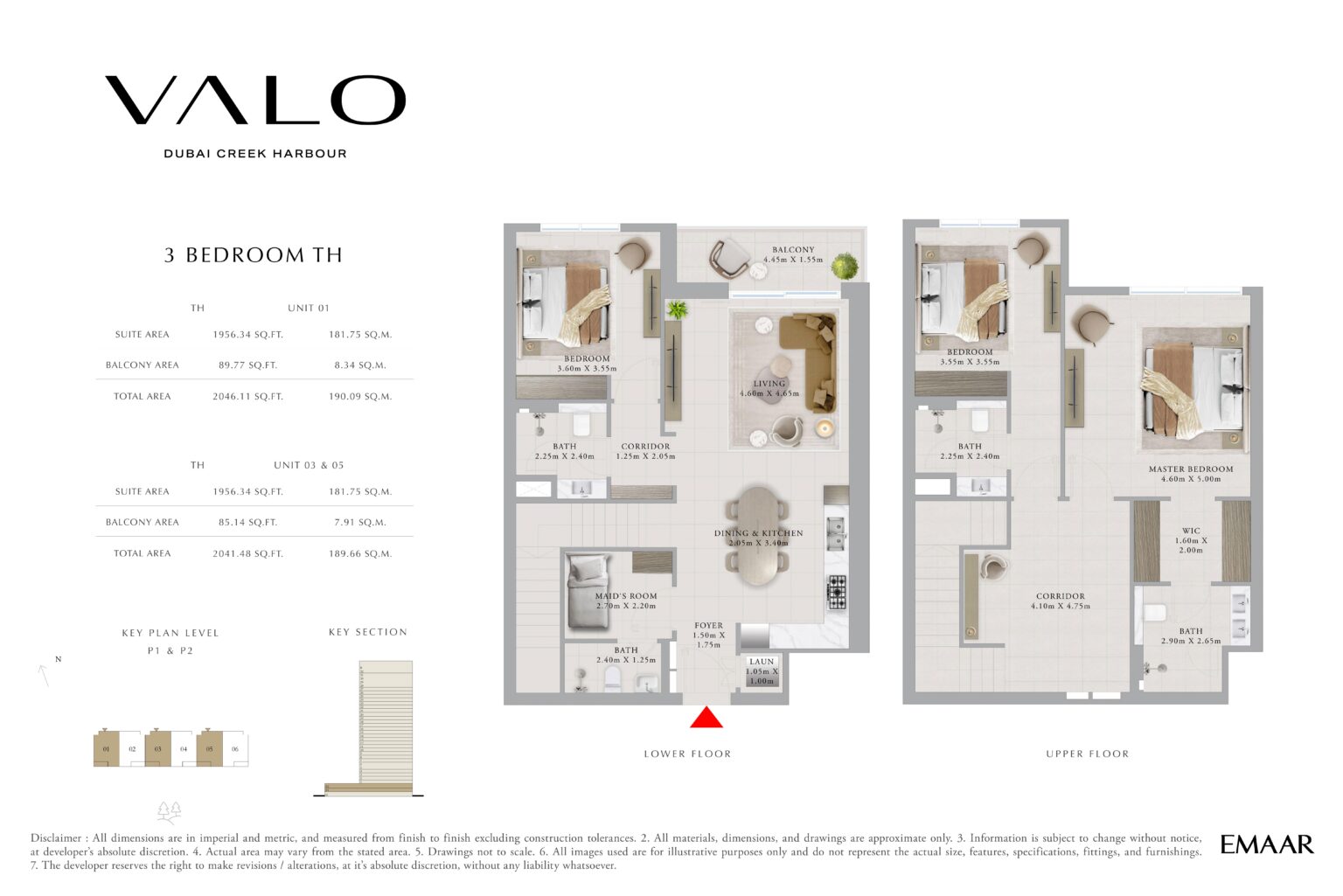 Valo - Floorplan - 3 Bedroom Townhouse