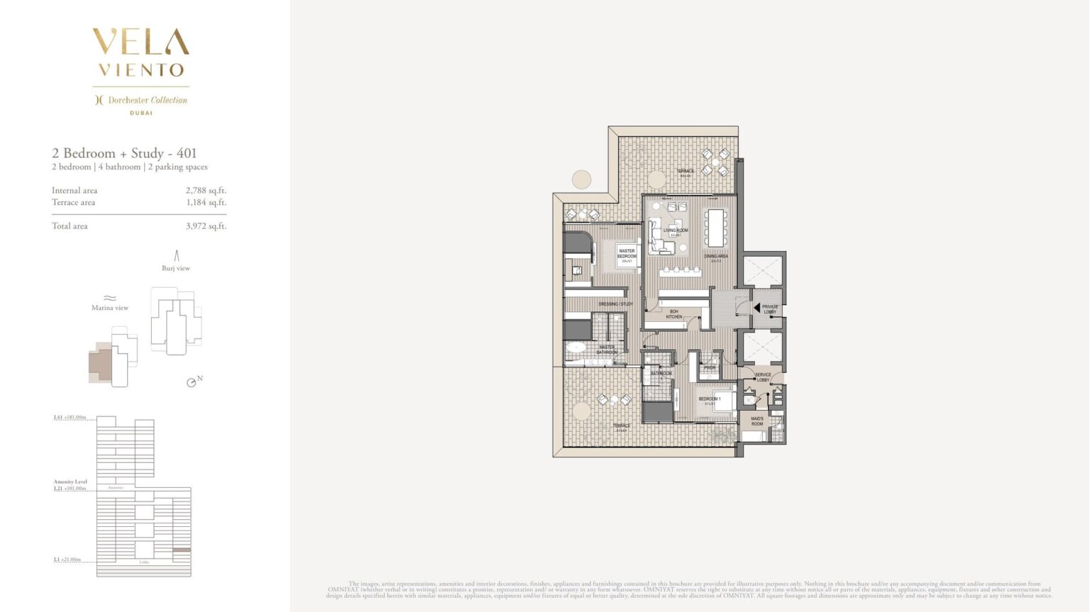 Vela Viento - Floorplans - 2.5 Bedroom