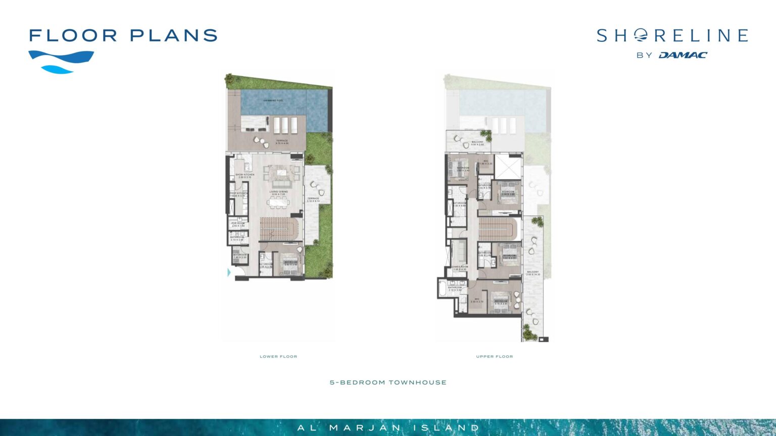 Shoreline 5 Bedroom townhouse floor plan