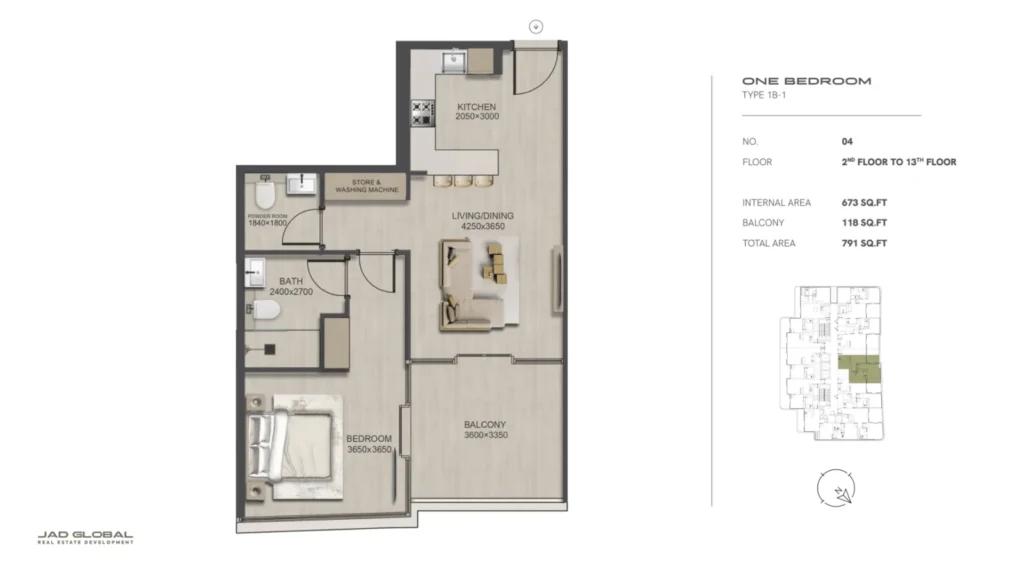 J188 Floor Plan f1b104