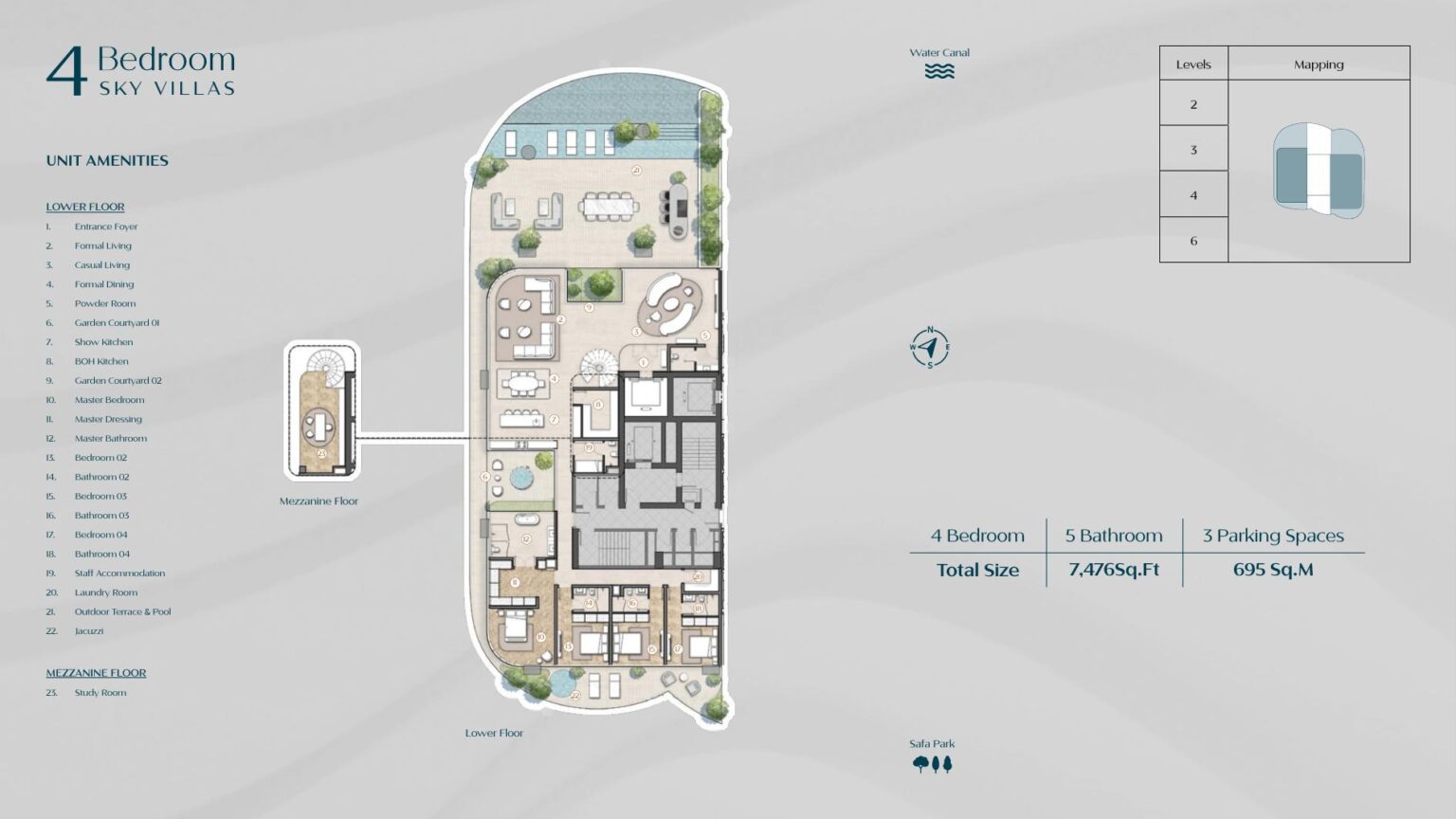 Casa AHS 4 bedroom Sky Villa floor plan