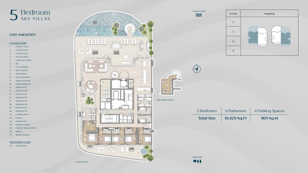Casa AHS 5 bedroom Sky Villa floor plan