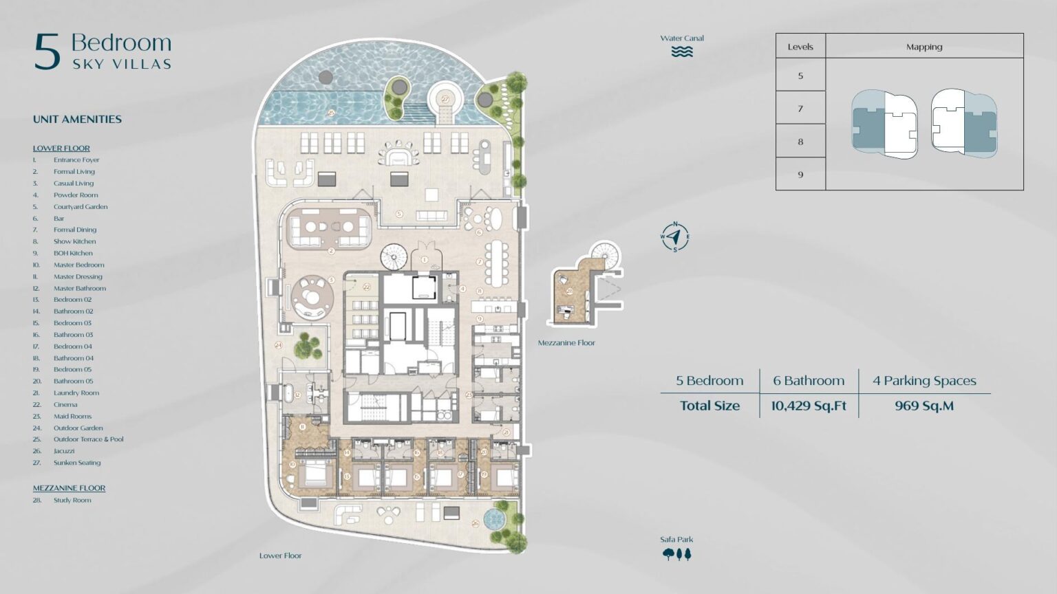 Casa AHS 5 bedroom Sky Villa floor plan