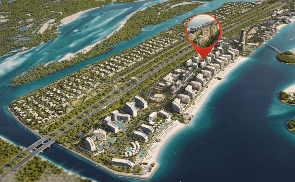 The Beach House Fahid master site plan on Fahid Island