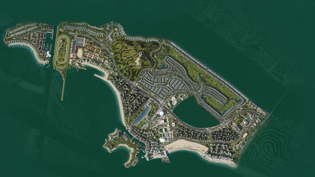 Hudayriyat Golf Estates masterplan on Hudayriyat Island