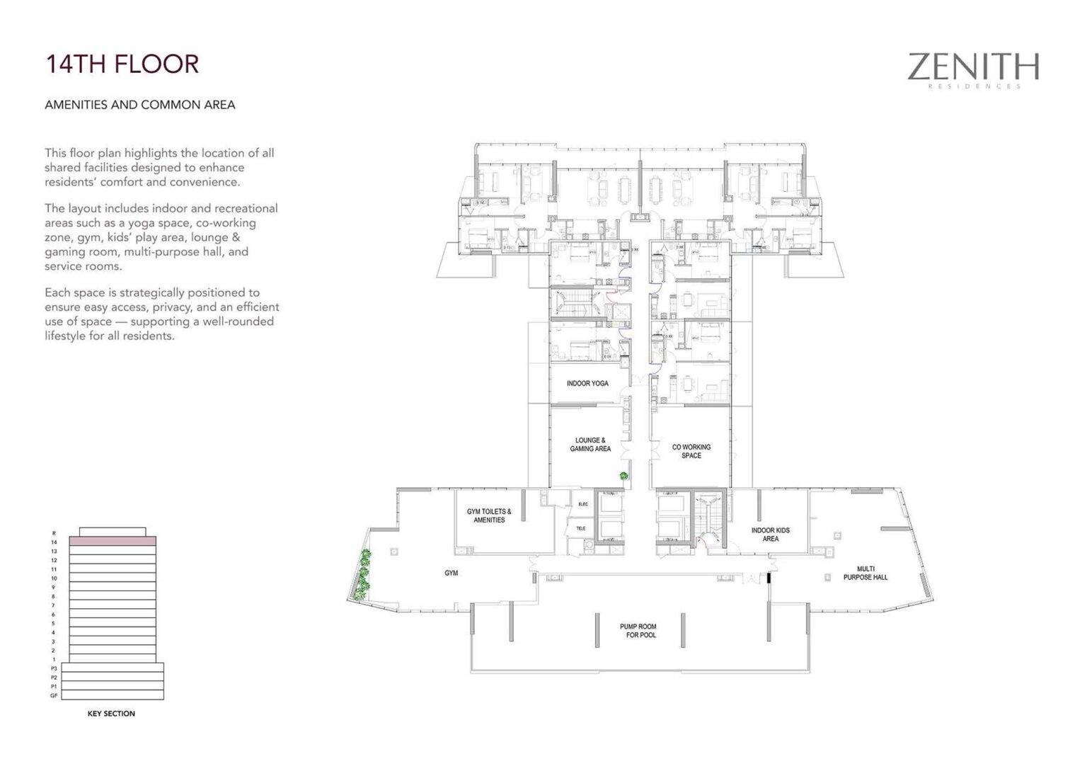 Zenith Residences floor plan amenplan